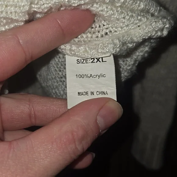 Source Unknown Chevron Knit Sweater - Cream, Brown, and Orange - Picture 2 of 4